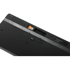 Клавиатура беспроводная A4Tech Fstyler FBK25, USB, Bluetooth/Радиоканал, черный/серый