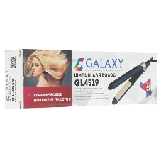 Выпрямитель для волос Galaxy Line GL 4519 черный/золотистый, 24 мм, 180 °C, 1 режим
