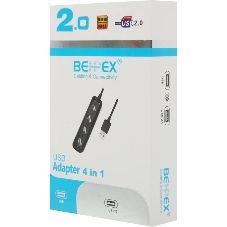USB-концентратор Behpex BPH-1729, USB 2.0, USB 4 порта, USB