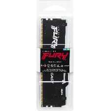 Оперативная память Kingston Fury Beast, DDR5, 32Gb (1x32Gb), 6000MHz, CL36, DIMM, с радиатором, RGB, черный