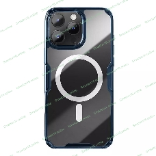 Чехол Nature TPU Pro Magnetic Case, синий, (AP IP16 Pro Max)