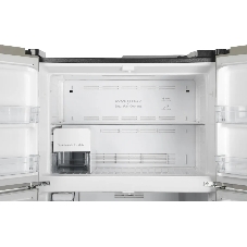 Холодильник Hitachi R-W660PUC7X GC шампань стекло двухкамерный 396/144л морозилка сверху, No Frost, Side by Side