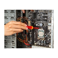 Диэлектрическая крестовая отвертка Deli DL513060 PH0х60 мм сталь Cr-V, сертификат VDE для работ под напряжением до 1000 В