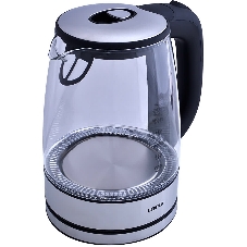 Чайник электрический Centek CT-0030 черный стекло 1.7 л, 2200 Вт, внутр. LED подсветка, защита от вкл б/воды