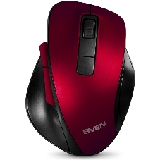 Мышь беспроводная SVEN RX-525SW красная (бесшумн. кл., 5+1кл. 600-1400DPI, Soft-touch, блист.)