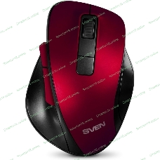 Мышь беспроводная SVEN RX-525SW красная (бесшумн. кл., 5+1кл. 600-1400DPI, Soft-touch, блист.)