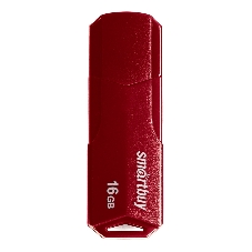 Флешка USB SmartBuy CLUE Burgundy (SB16GbCLU-BG), 16Gb, USB 2.0, R/W 20/10, красный