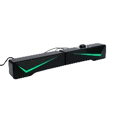Акустическая система-трансформер 2.0 Gembird SPK-615, 10Вт, пластик, RGB подсветка, черный