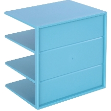 Подставка-ограничитель для книг Deli NS006BLUE Nusign 162x162x122мм синий