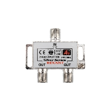 Делитель ТВ Rexant х 2 + 3 шт. F BOX 5-1000 МГц Silver