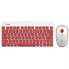 Комплект клавиатура+мышь Smartbuy 220349AG беспроводной, USB, 1600 DPI, белый/красный