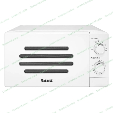 Микроволновая печь Galanz MOS-2007MW белый, 20 л, 700 Вт, переключатели - поворотный механизм
