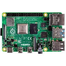 Платформа Raspberry Pi 4 Model B (RA545) Retail, 4GB RAM, Broadcom BCM2711 Quad core Cortex-A72 (ARM v8) 64-bit SoC @ 1.5GHz CPU, WiFi, Bluetooth, 40-pin GPIO, 2x USB 3.0, 2x USB 2.0, 2x micro-HDMI, CSI camera port, DSI display port, Micro SD port, USB-C 5V Power