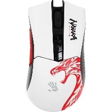 Мышь беспроводная A4Tech Bloody R90 Plus Naraka белый, 5000 dpi, радиоканал, USB, кнопки - 8