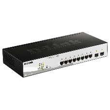Коммутатор D-Link DGS-1210-10P/F3A, 8×1 Гбит/с + 2×1 Гбит/с SFP, настраиваемый