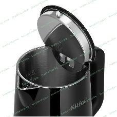 Чайник электрический Kitfort КТ-6186 1.5л. 1800Вт черный корпус: пластик