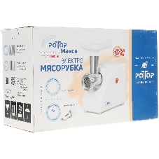 Мясорубка электрическая Ротор Макси ЭМШ 35/300-2 белый, 1500 Вт, 0.6 кг/мин, насадки - 2
