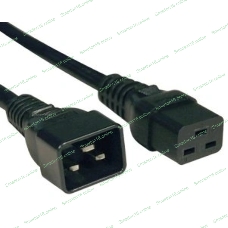 Кабель Hyperline PWC-IEC19-IEC20-3.0-BKКабель питания IEC 320 C19 - IEC 320 C20 (3x1.5), 3 м