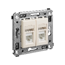 Розетка компьютерная DKC Avanti 4405464 RJ-45 двойная, категория 5e 