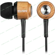 Проводные наушники Sven E-12WD дерево/черный, внутриканальные, Jack 3.5 мм