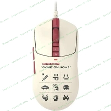 Мышь беспроводная/проводная A4Tech Bloody R72 Ultra Duo белый/красный/рисунок, 20000 dpi, USB Type-A/Type-C, радиоканал, кнопки-7