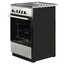 Плита электрическая De Luxe 506004.04ЭС-010 серебристый, конфорок 4 шт, духовка 60 л, 50 см x 87 см x 60 см