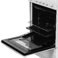 Плита электрическая De Luxe 506004.00Э (кр) белый, конфорок 4 шт, духовка 60 л, 50 см x 85 см x 60 см