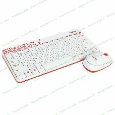 Комплект клавиатура+мышь Logitech MK240 Nano беспроводной, USB, 1000 DPI, белый