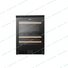 Встраиваемы е винный шкаф Gorenje WCU68F6BG4WF, объем 138 л, вместительность 46 бутылок, 4 полки, цифровой дисплей, Wi-Fi, LED освещение, защита от УФ-излучения, энергоэффективность А+, черный