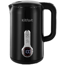 Чайник электрический Kitfort КТ-6701 1.7л. 2200Вт черный корпус: нерж.сталь/пластик