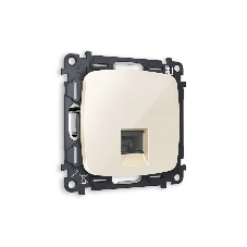 Комплект механизма телефонной розетки OMEGA Бежевый глянец RJ-11(4P4C) с шторкой QUANT (OP3120, VM190) MO312030 Комплект механизма телефонной розетки OMEGA Бежевый глянец RJ-11(4P4C) с шторкой QUANT (OP3120, VM190) MO312030