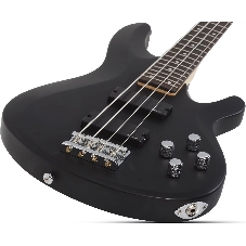Бас-гитара SCHECTER C-4 DELUXE SBK - бас-гитара 4-струнная, цвет черный матовый