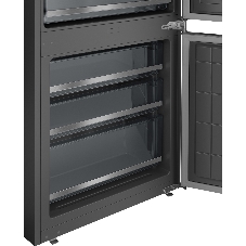 Встраиваемый холодильник Weissgauff WRKI 1970 INV. INOX нержавеющая сталь, 341л, морозилка снизу