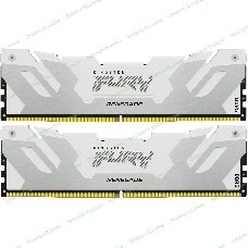 Оперативная память Kingston Fury Renegade, DDR5, 32Gb (2x16Gb), 6400MHz, CL32, DIMM, радиатор, белый