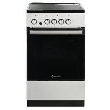 Плита электрическая De Luxe 506004.04ЭС-010 серебристый, конфорок 4 шт, духовка 60 л, 50 см x 87 см x 60 см