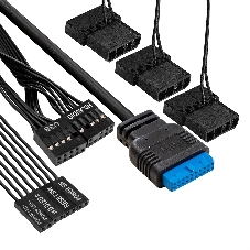 Компьютерный корпус Miditower ExeGate EVO-8227-EVO800 (ATX, БП EVO800RGb с вент. 12 см, 2*USB+1*USB 3.0+HD Audio, черный, 3 вент. RGb, закаленное стекло)