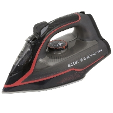 Утюг ECON ECO-BI2405 черный/красный, 2400 Вт, 40 г/мин, 140 г/мин, 210 мл