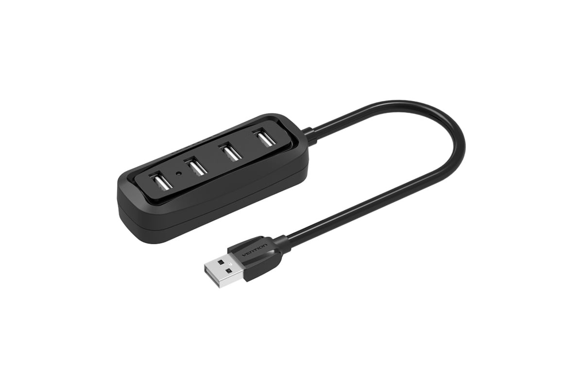 USB-концентратор Vention VAS-J43-B100, USB 2.0, USB 4 порта, USB