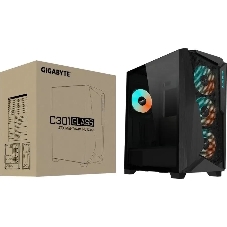 Компьютерный корпус Gigabyte C301G черный без БП ATX 4x120мм 4x140мм 2xUSB 3.0 audio bott PSU