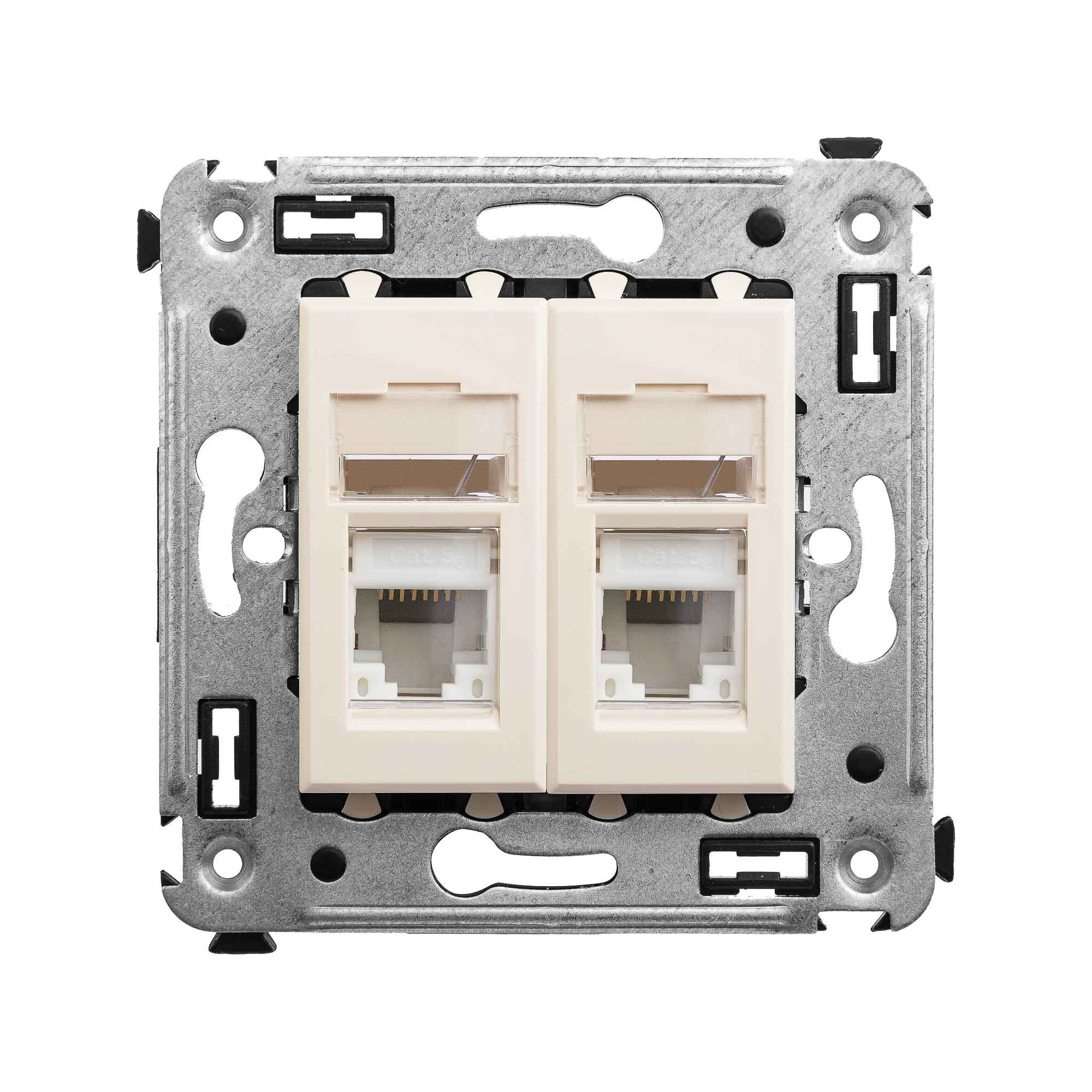 Розетка компьютерная DKC Avanti 4405464 RJ-45 двойная, категория 5e 