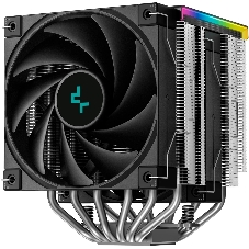 Кулер для процессора DEEPCOOL AK620 DIGITAL SE LGA20XX/1700/1200/115X/AM5/AM4 (9шт/кор, TDP 260W, PWM, DUAL Fan 120мм, 6 тепл. трубок, ARGb, черный) RET (R-AK620-BKADMN-GJD)
