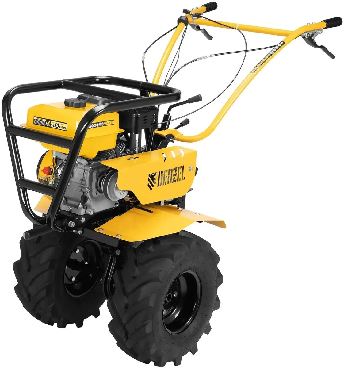 Мотоблок Denzel DPT-470S-PRO, 7 л.с., ремен.сцеп, фрез 3х4, ШОМ, передачи 4В/2Н