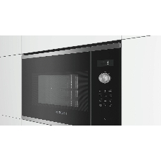 Встраиваемая микроволновая печь Bosch BEL554MS0 нержавеющая сталь/черный, 25 л, 900 Вт, переключатели - поворотный механизм/сенсор