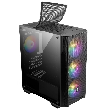 Корпус MSI MAG FORGE M100A, Micro-Tower, чёрный, 4 x 120 мм