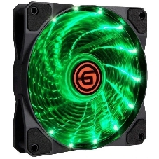 Вентилятор для корпуса LED 12LG15 (зеленый) (108309)