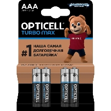 Батарея Opticell Turbo MAX LR03 AAA (4шт) блистер Батарея Opticell Turbo MAX LR03 AAA (4шт) блистер