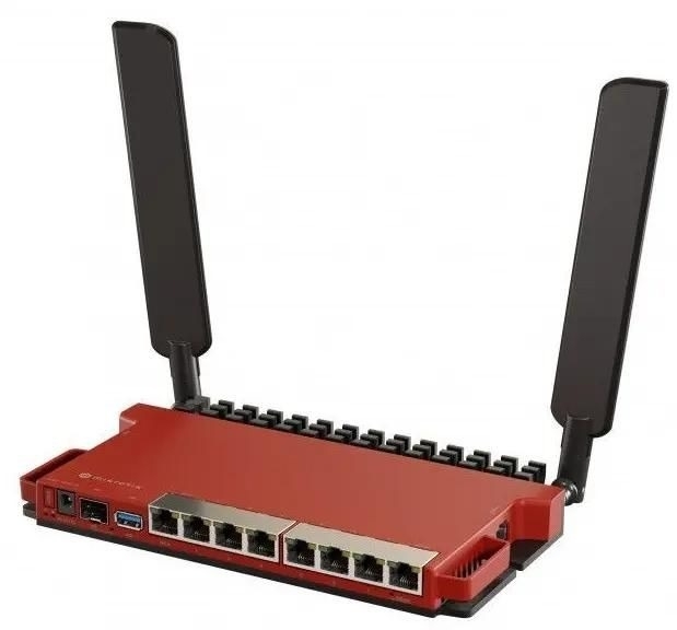 Роутер беспроводной MikroTik L009UiGS-2HaxD-IN AX600 10/100/1000BASE-TX, 2.4Ггц, 8*1Gbit, 1*SFP 2.5Gbit