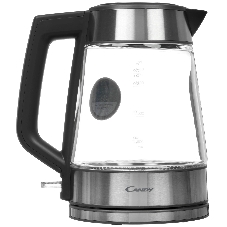 Электрочайник Candy CK-302 серебристый, 1.8 л, 2200 Вт, скрытый нагревательный элемент