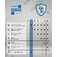 Бытовой удлинитель PowerCube, 3 р с/з вык.,3USB, 3500 Вт, 16А, 1.9 м, 3x1,0 черный PC-6B-2M