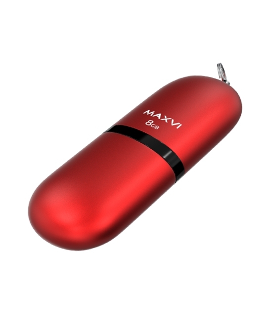 Флешка USB Maxvi SF red (FD8GbUSB20C10SF), 8Gb, USB 2.0, R/W 5/15, красный